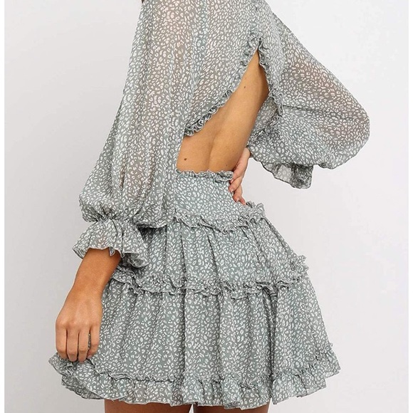 GORGEOUS LEOPARD PRINT DRESS - Picture 2 of 6